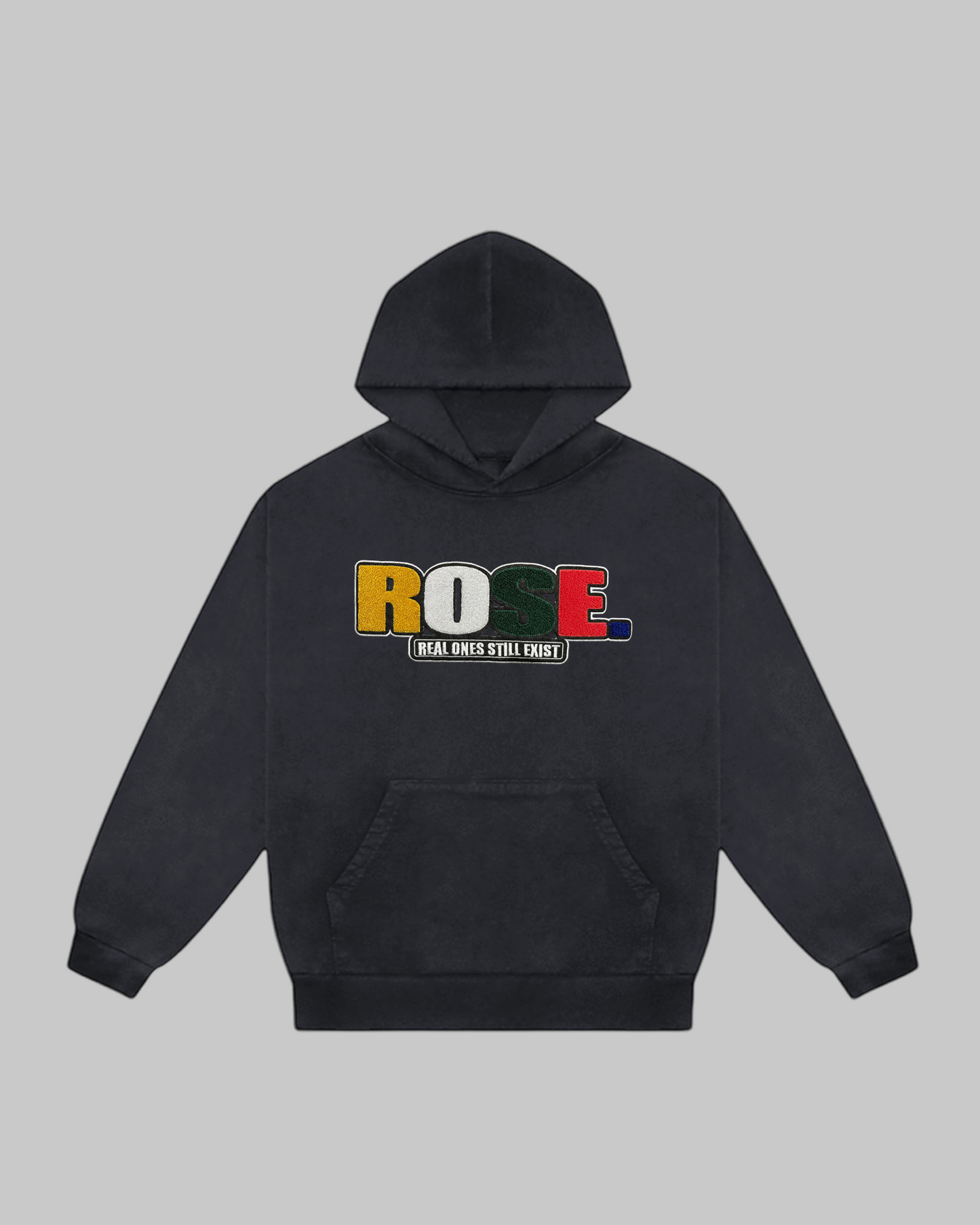 ALL ROSE. | Patch Hoodie | Black