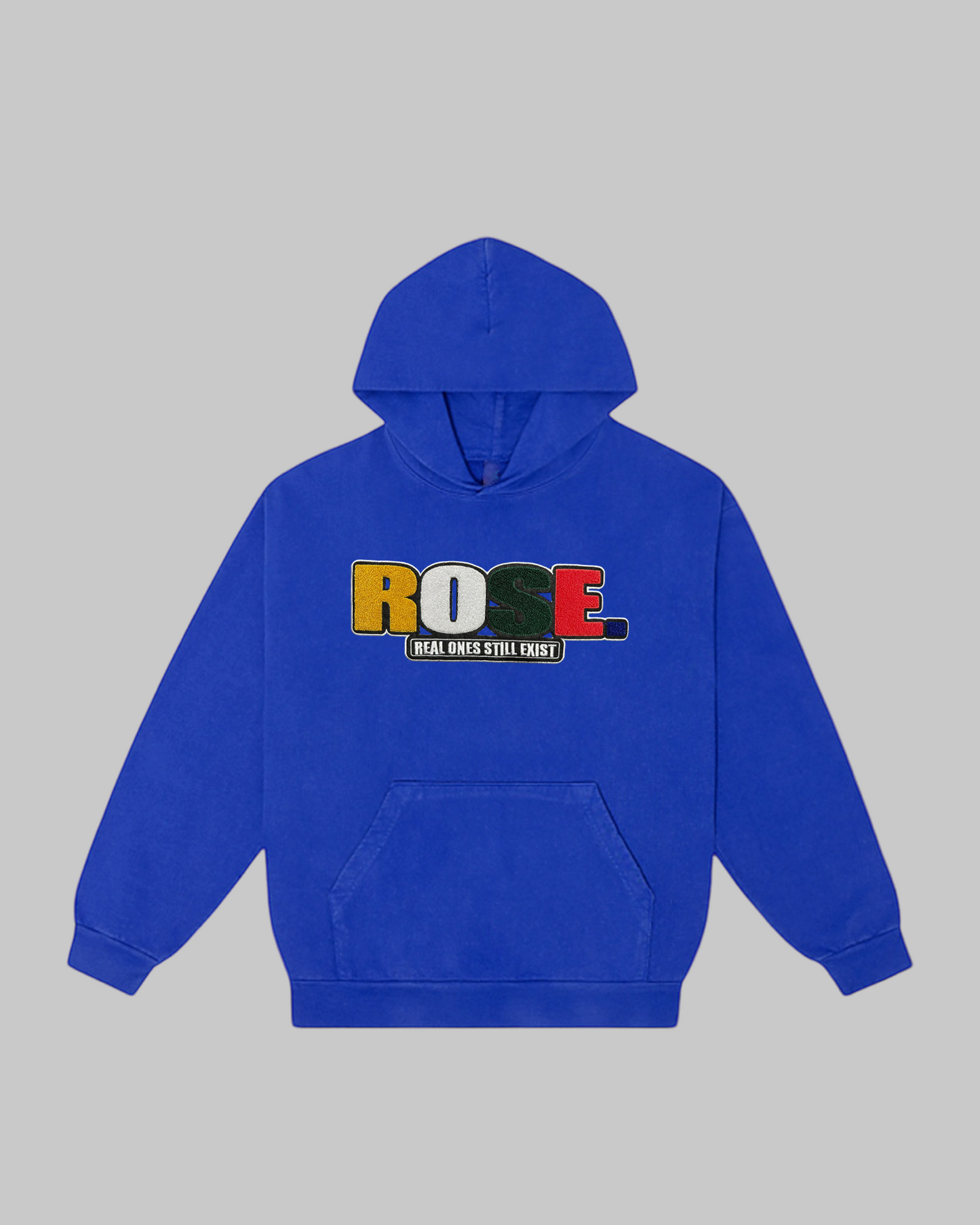 ALL ROSE. | Patch Hoodie | Cobalt Blue