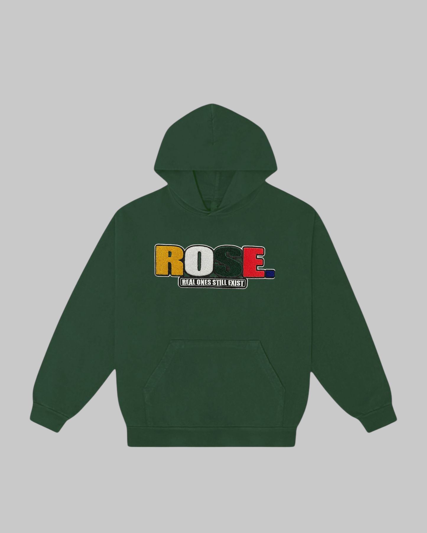 ALL ROSE. | Patch Hoodie | Emerald