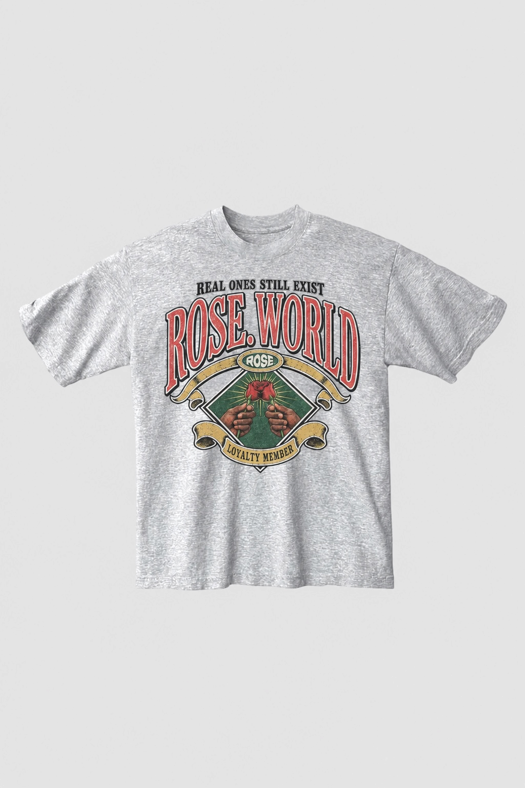 ROSE. Diamond Tee | Ash Grey