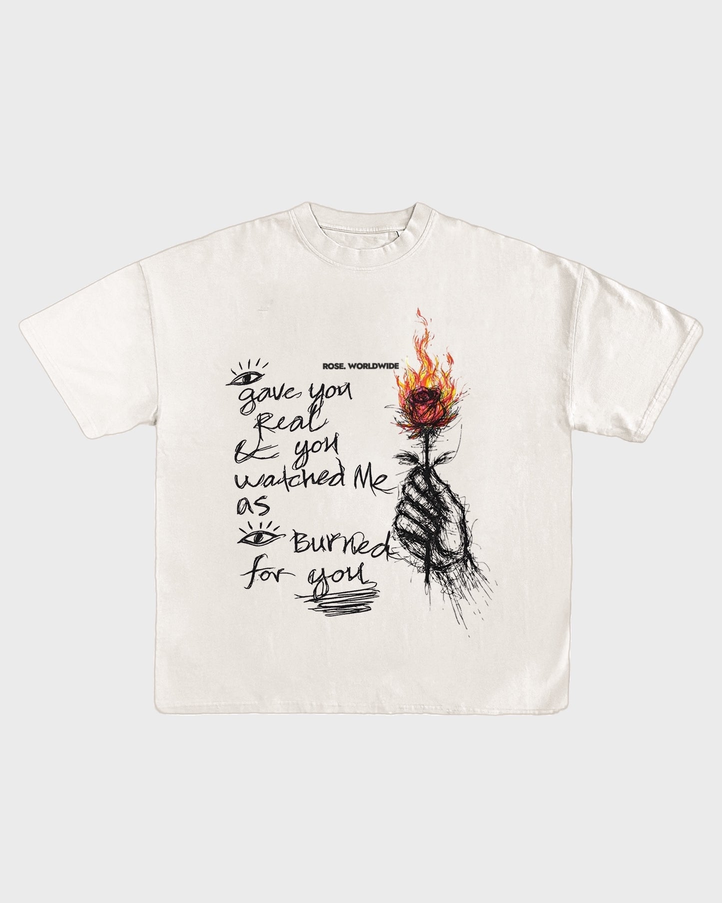 ROSE. Scribble Tee | Off-White