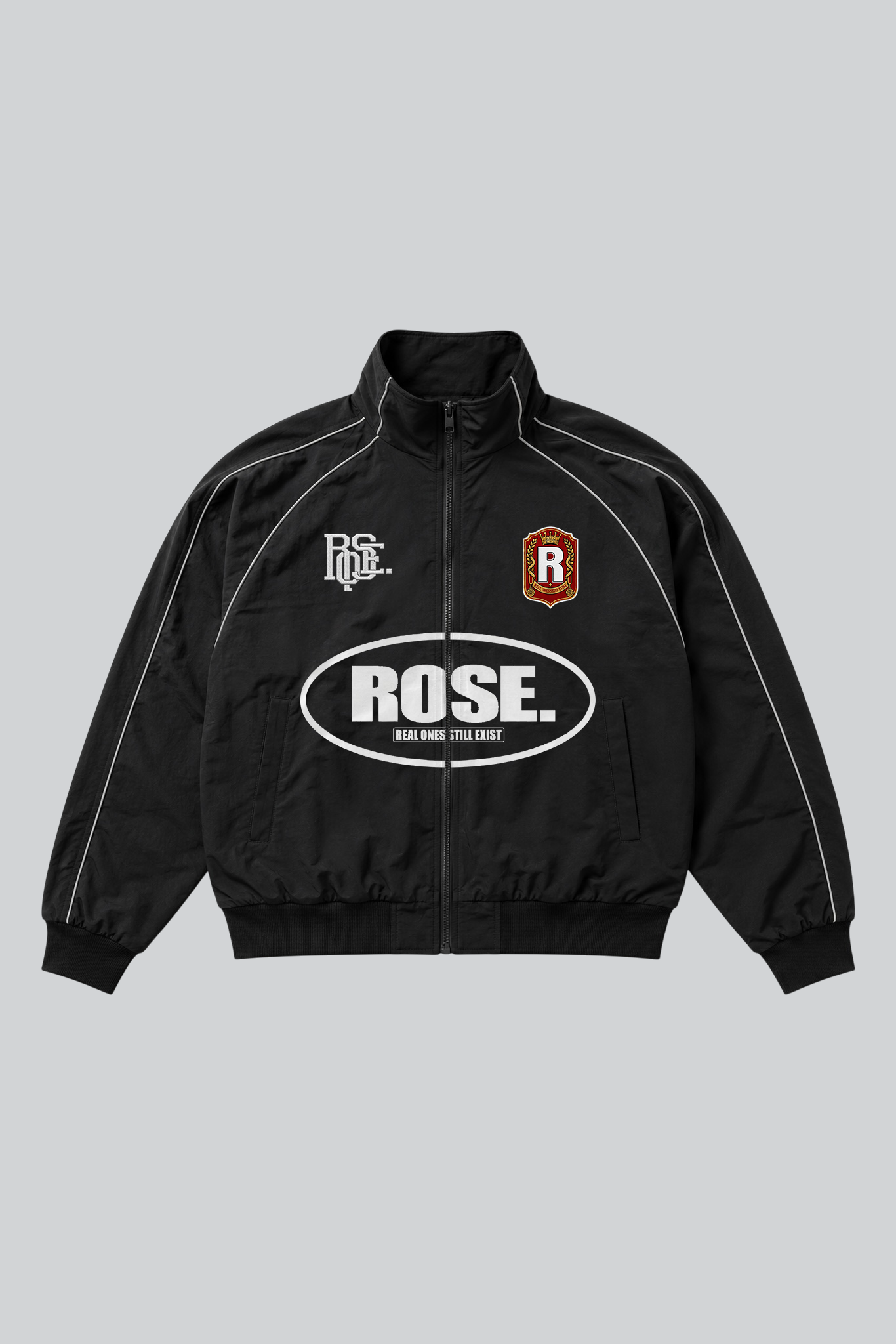 ROSE. Crest Track Jacket | Black