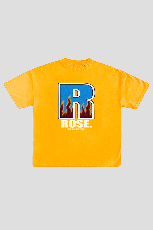 ROSE. Mo'Flame Tee | Athletic Gold