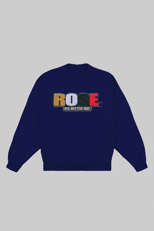 All ROSE. Patch Crewneck | Navy