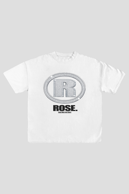 ROSE. Diamond Tee | White