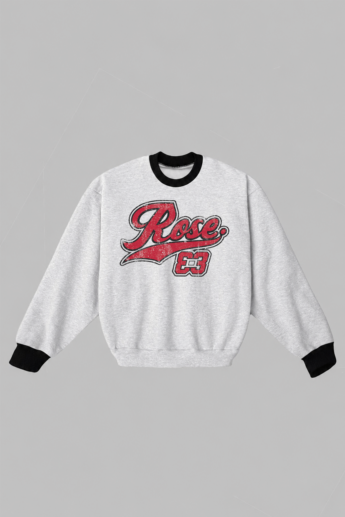 ROSE. DJ Crewneck  | Ash Grey