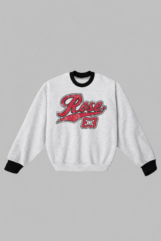 ROSE. DJ Crewneck  | Ash Grey