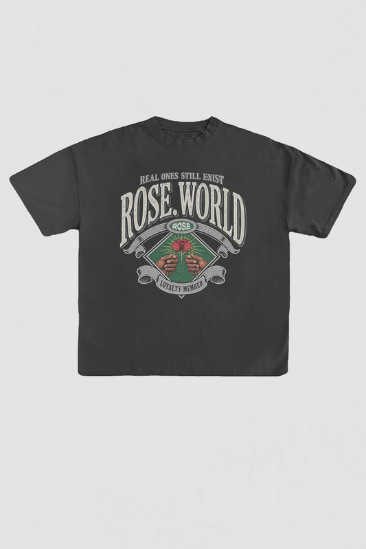 ROSE. Diamond Tee | Faded Black