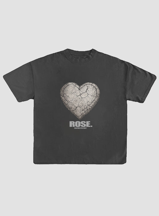 ROSE. Concrete Love Tee | Faded Black