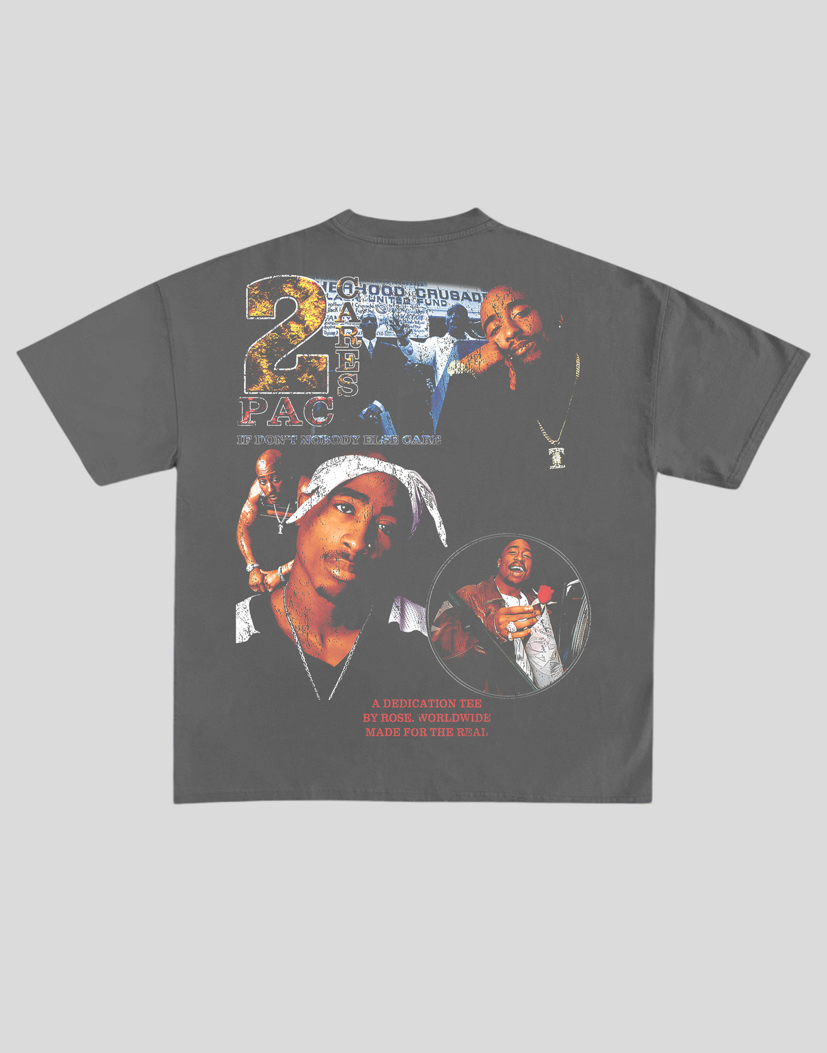 Dedication 8 Tee (2Pac Cares) | Vintage Black